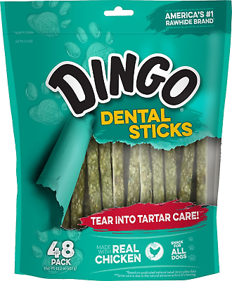 #ad Tartar and Breath Dental Sticks for All Dogs Pack of 1 48 Count $12.50