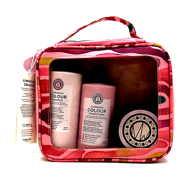 #ad Maria Nila Luminous Colour Gift Kit Shampoo Conditioner Mask Toiletry Bag $65.95