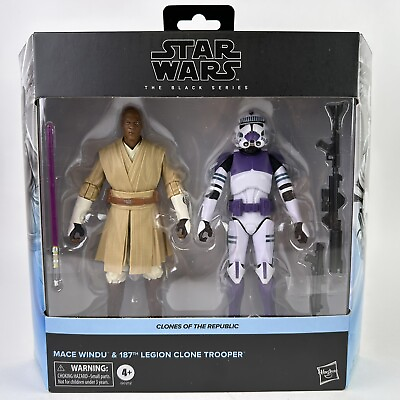 #ad Star Wars Black Series 6quot; Mace Windu 187th Legion Clone Trooper Clones Republic $89.99
