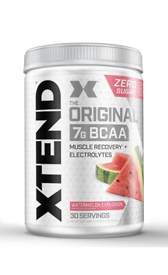 #ad XTEND Original BCAA Powder Watermelon Explosion 30 Servings zero sugar $15.99
