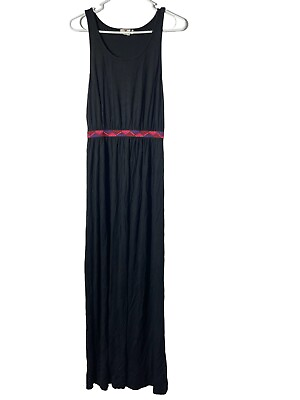 #ad One Clothing Womens sleeveless black maxi dress 50quot; long size Medium M $15.19