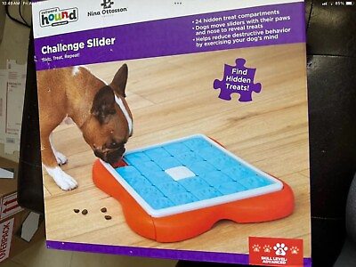 #ad Outward Hound Nina Ottosson Dog Challenge Slider Interactive Treat Puzzle NIB $16.00