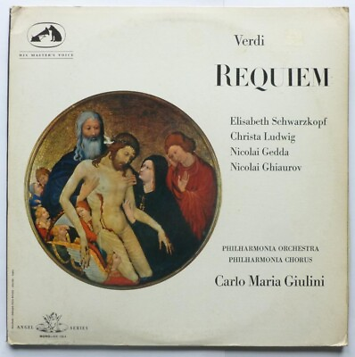 #ad Carlo Maria Giulini Verdi Requiem 2LP HMV AN133 4 EX VG 1964 double LP in gatefo GBP 15.95