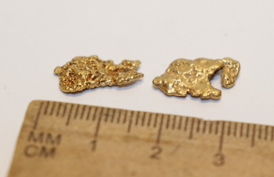 #ad 3.09 Gram Natural Gold Nuggets 2 20 22k Alaska $329.99