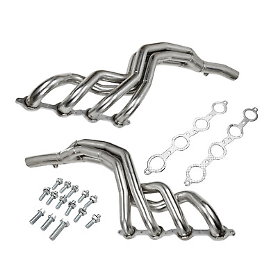 #ad US Long Tube Manifold Exhaust Headers Fits for 2010 2015 Chevy Camaro SS 6.2L V8 $229.99