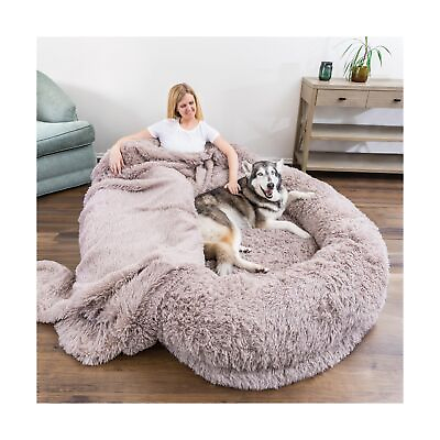 #ad #ad Human Dog Bed Multifunctional Fluffy Human Dog Bed with 2 Pillows amp; Blanket... $101.98