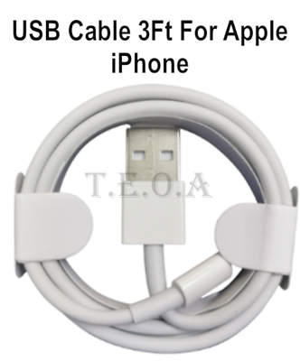 #ad USB Cable 3Ft For Apple iPhone 14 13 12 11 8 7 Charger Cord BRAND NEW $0.99