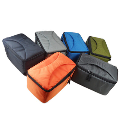 #ad Small Waterproof DSLR Camera Bag Insert Case Partition For Canon Nikon Sony Lens $13.29