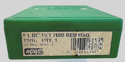 #ad RCBS Reloading 2 Die Set 7mm Remington Mag. Preowned $45.00