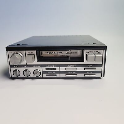 #ad Realistic CASSETTE CAR STEREO TAPE PLAYER MODEL NO. 12 1983 DC 12V $84.15