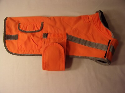 #ad Duluth Trading Company Dog Grab Jacket Size Small Hunter Blaze Orange $32.98