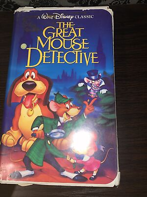 #ad The Adventures of the Great Mouse Detective VHS 1992 $2.27