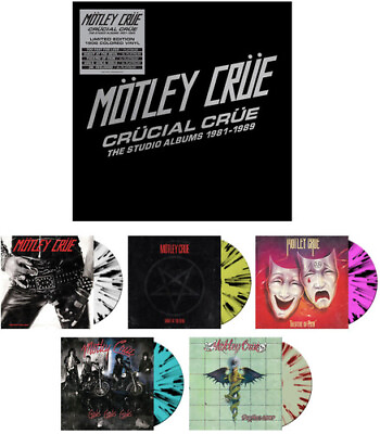 #ad Motley Crue Crucial Crue: The Studio Albums 1981 1989 New Vinyl LP Colored V $132.16