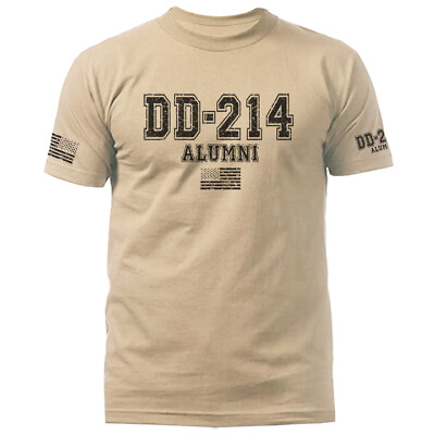 #ad DD214 Alumni Military Patriotic US Flag US Army Veteran Graphic T shirt $15.47