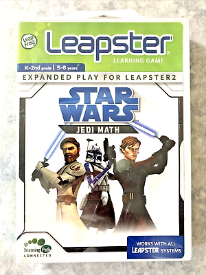 #ad Leapster Learning Game STAR WARS JEDI MATH Grade K 2nd 5 8 years NEW SEALED $5.98