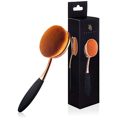#ad Oval Foundation Brush Large Toothbrush Makeup Brushes Fast Flawless Application $10.88