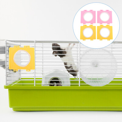 #ad 4 Pcs Hamster Cage Accessories Rat Tunnels and Tubes External Toys Supplies Pet $10.19