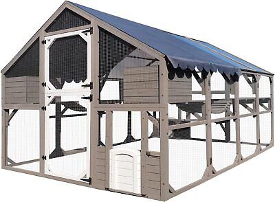 #ad 110quot; Large Catio Cat Enclosure Cat House Weatherproof Small Animal House Outdoor $699.99