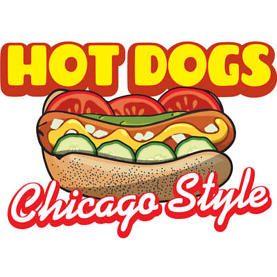 #ad HOT DOGS BEST IN TOWN Concession Decal sign cart trailer stand sticker $45.99