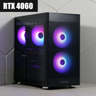 #ad RTX 4060 Intel 10 Core 32GB RAM 240GB SSD 2TB HD Gaming Computer Desktop PC $599.98