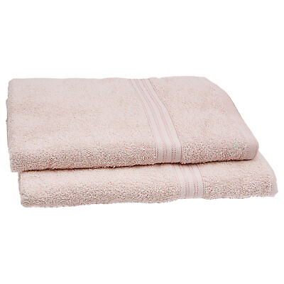 #ad Gold Coast Ring Spun Cotton Bath Sheet in Petal Pink 2 Pack $16.99