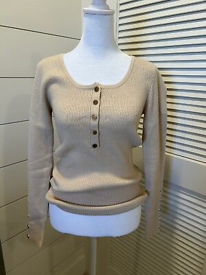#ad Women’s Tan Sweater Size Sm $5.99