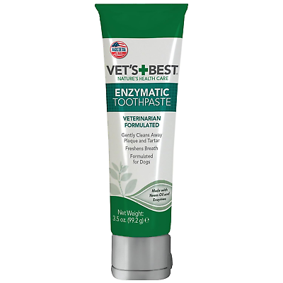 #ad Vet’s Best Enzymatic Dog Toothpaste Teeth Cleaning and Fresh Breath Dental Care $12.95