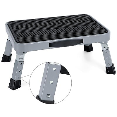 #ad Height Adjustable 7quot; 9quot; Folding Step Stool with Non Slip Platform 10quot; x 15quot; ... $38.60
