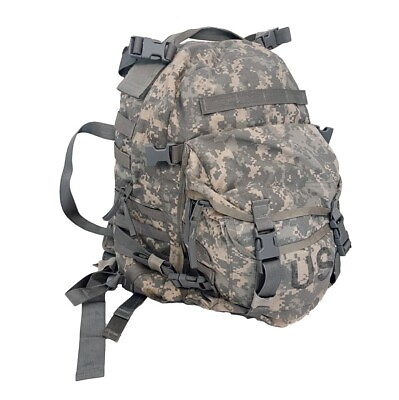 #ad US ARMY USGI ACU Molle II 3 Day Assault Pack Backpack w Stiffener VG $28.99