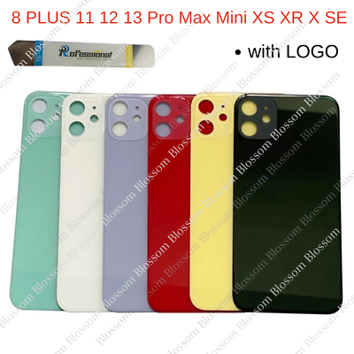 #ad Big Hole Back Glass Battery Cover Replacement For iPhone 8 XR XS 11 12 13 ProMax $8.85