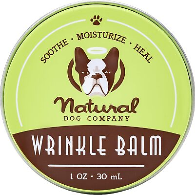 #ad Natural Dog Company Wrinkle Balm 1 oz. Tin Dog Lotion for Dry Itchy Skin Clea $34.16