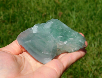 #ad Green Fluorite Natural Crystal Specimen 238g with Inner Glow Energy Healing $34.00