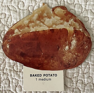 #ad Vintage Baked Potato Cutout Food Die Cut Scrapbook School Nutrition 1974 $3.48