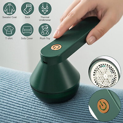 #ad Electric Lint Remover Clothing Cleaner Fabric Shaver USB Rechargeable Defuzzer $12.98