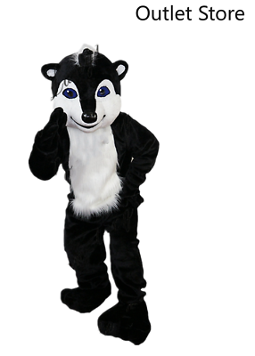 #ad Halloween Cartoon Husky Fox Dog Mascot Costume Cosplay Party Dress Xmas Fursuit $329.66