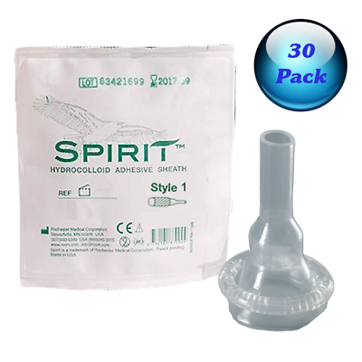 #ad BARD SPIRIT Style 1 Hydrocolloid Extra Adhesive Sheath 7 2028 $44.99
