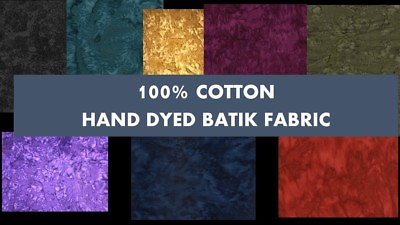 #ad Indonesian Batik Fabric 100% Cotton Batik Fabric Quilting Batiks 8 Colors $14.99