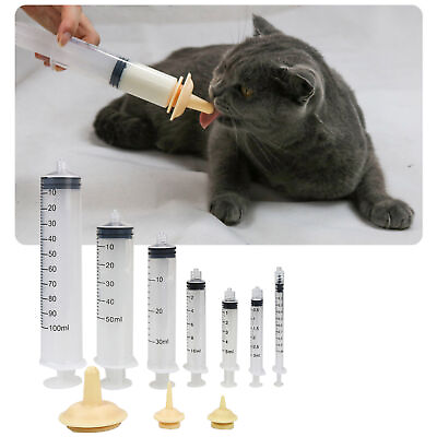 #ad Syringe for Pet Feeding Oral Medicine Syringes for Nursing Puppies and Kittens $7.82