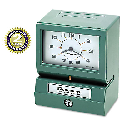 #ad Acroprint Model 150 Analog Automatic Print Time Clock 012070411 $402.91