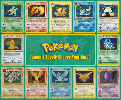 #ad 1999 Pokemon Jungle amp; Fossil: Choose Your Card All Pokemon Available $14.95