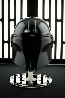 #ad Black Mandalorian Helmet Star Wars helmet wearable Replica helmet Decor It $114.91
