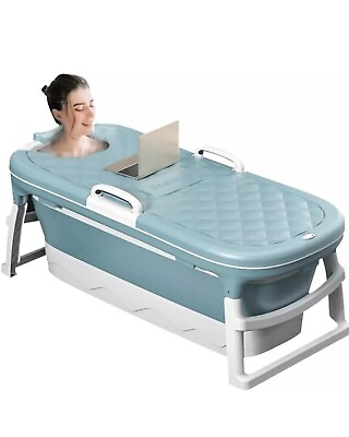#ad 54#x27;#x27;Large Folding Portable BathtubPortable Bathtub for Adult Ergonomically $246.00