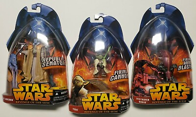 #ad Star Wars Episode III Revenge of The Sith 3 piece Action Figure sets $39.95