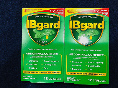 #ad 2 New Boxes IBgard for Irritable Bowel Syndrome Abdominal Comfort $29.99