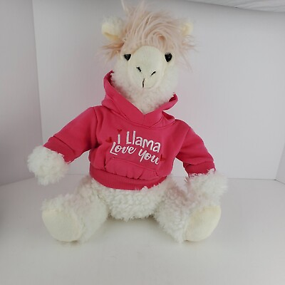 #ad Dan Dee I Llama Love You Plush Collectors Choice 18quot; Stuffed Animal in Hoodie $20.27