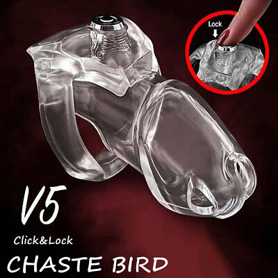 #ad USA HT V5 Resin Male Chastity Belt Cage w 1 Ring 2 Keys Chastity Device 3Colors $14.49