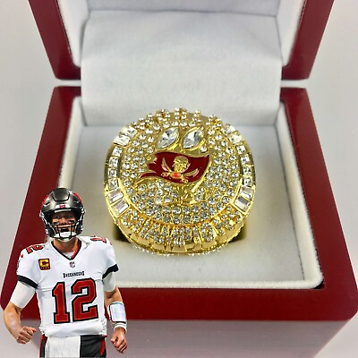 #ad Tom Brady Tampa Bay Buccaneers Super Bowl Ring with Display Box C $39.99