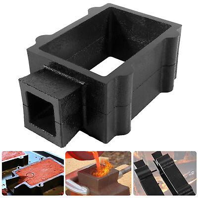 #ad 2PCS Cast Iron Flask Mold for Delft Sand Casting Jewelry Metal Making Tool $38.80
