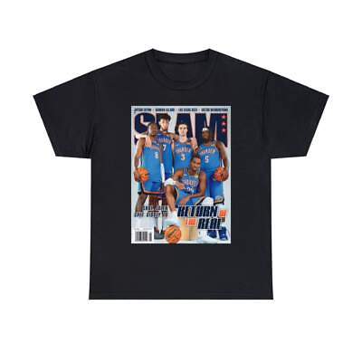 #ad Shai SGA Josh Giddey Chet Holmgren Jalen OKC Thunder NBA Slam Cover Tee Shirt $10.99