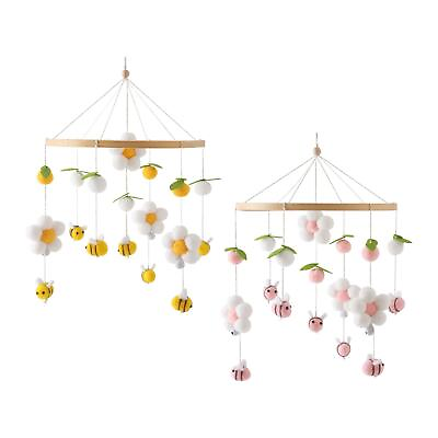#ad Nursery Crib Mobile Fresh Flowers and Bees Montessori Toys for Baby Infants $14.69